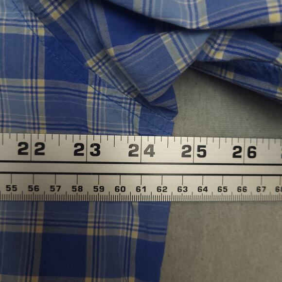 Columbia Men's Long Sleeve Button-Down Shirt Size XL Blue & White Plaid Outdoor - Picture 16 of 16